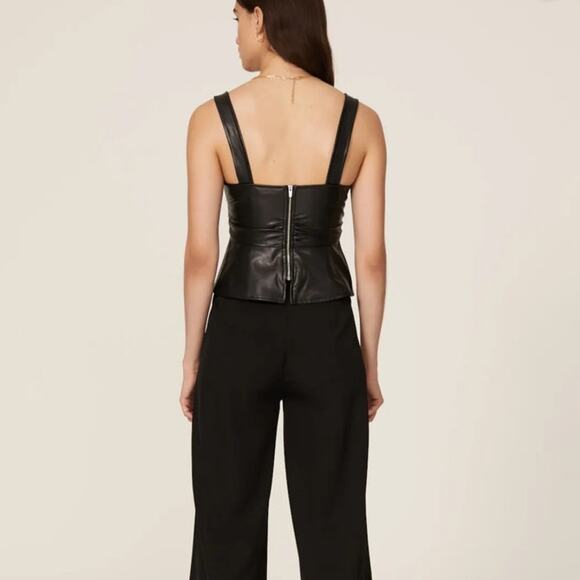 ALC Lauryn  Pleather Top size 2 - Picture 2 of 8